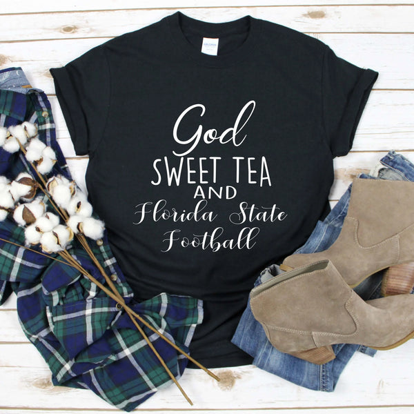 God Sweet Tea Florida State Football Gameday T Shirt